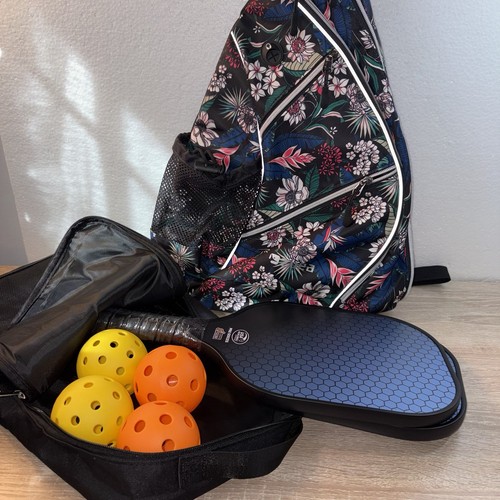 Zoea pickleball blue - blue, floral